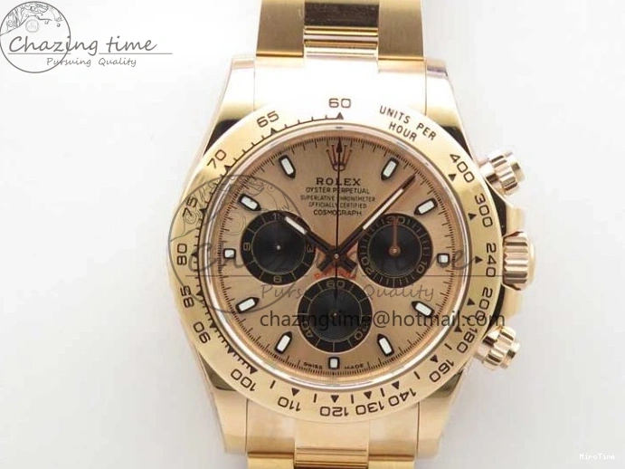 MiroTime 0412 Daytona 116508 RG Noob 1:1 Best Edition 904L SS Case and Bracelet RG Dial SA Comfortable 2705